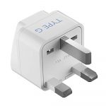 India to UK, Ireland travel adapter plug – Type G – CE & RoHS certified - GP-7