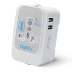 Universal travel adapter with 2 USB-A – 3 in 1 travel adapter – CE & FCC certified - UP-7KU