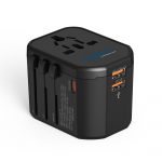 Universal travel adapter – 2 USB-A & 1 USB-C 20W – 4 in 1 travel adapter – CE & RoHS certified - UP-8CU