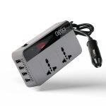 200W car inverter – 2 AC outlets & 4 USB-A – Cigarette lighter plug – CE & FCC certified - PI-200W4U