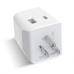 India to USA travel adapter – Type B – 1 USB-A & 1 USB-C – 3 in 1 Plug – CE & RoHS certified - CTUD-5