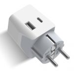 India to Europe travel adapter – Type E/F – 1 USB-A & 1 USB-C – 3 in 1 Plug – CE & RoHS certified - CTUD-9