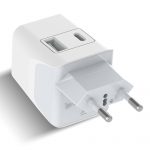 India to Europe travel adapter – Type C – 1 USB-A & 1 USB-C – 3 in 1 Plug – CE & RoHS certified - CTUD-9C