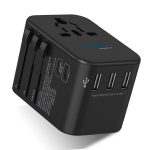 Universal travel adapter – 3 USB-A & 2 USB-C 35W – 6 in 1 travel adapter – CE & RoHS certified - UP-11KU