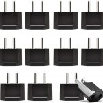 USA to Australia/China Plug Adapter - Non-Grounded - 12 Pack - UP-12AU