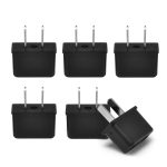 Europe Asia to USA Plug Adapter - Non-Grounded - 6 Pack - 6PK-US