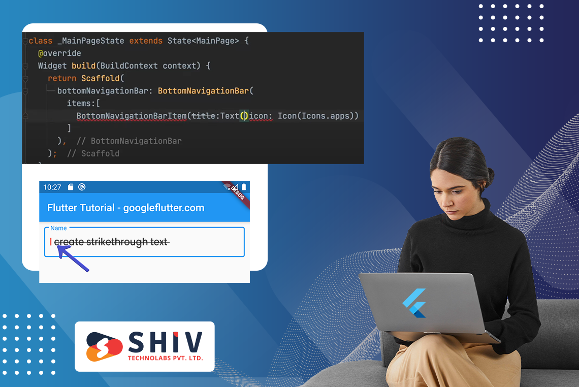 How to create strikethrough text in Flutter?
