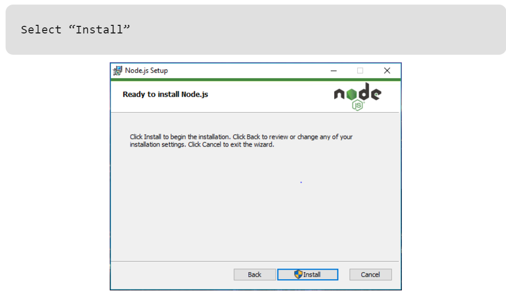 select install