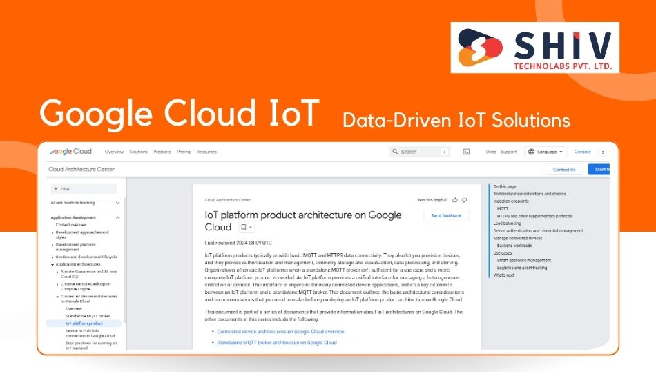 Google Cloud IoT Data-Driven IoT Solutions