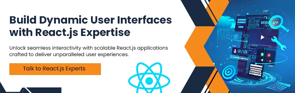 Build dynamic user interface with react js experts banner