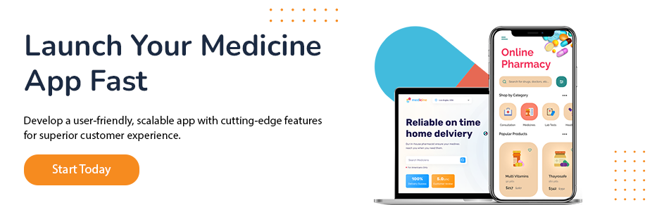 Medicine delivery app banner