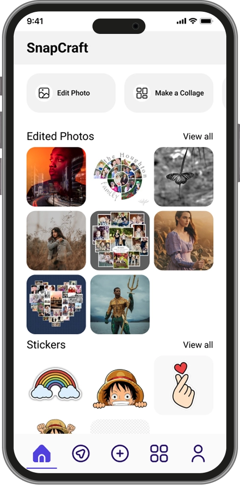 Home screen