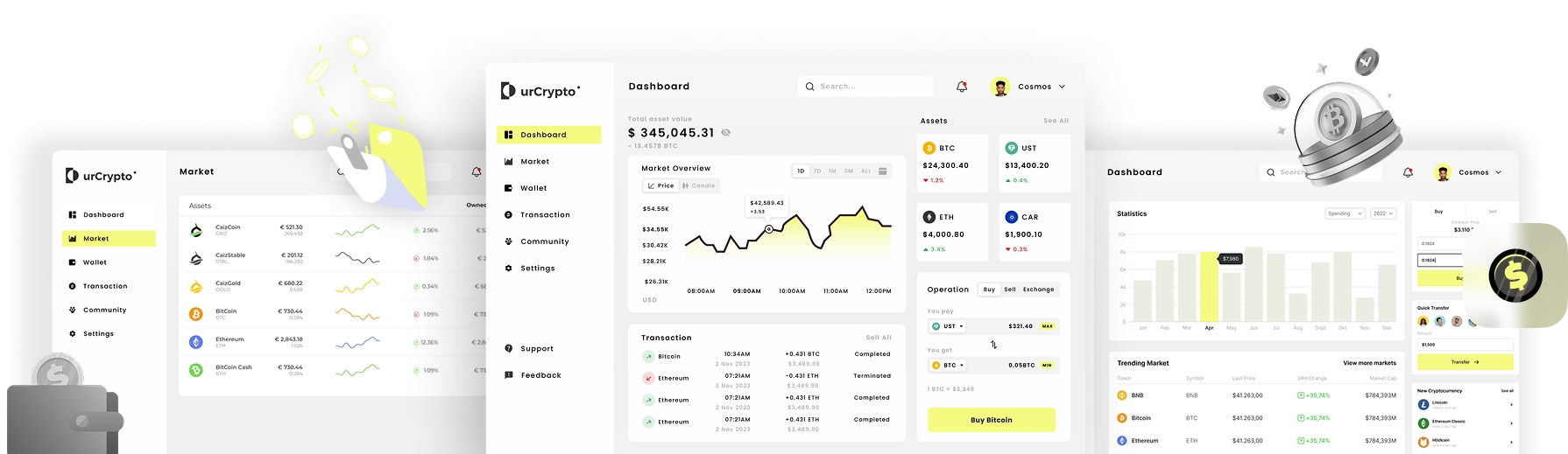 Dashbaord Mockup - Admin Section