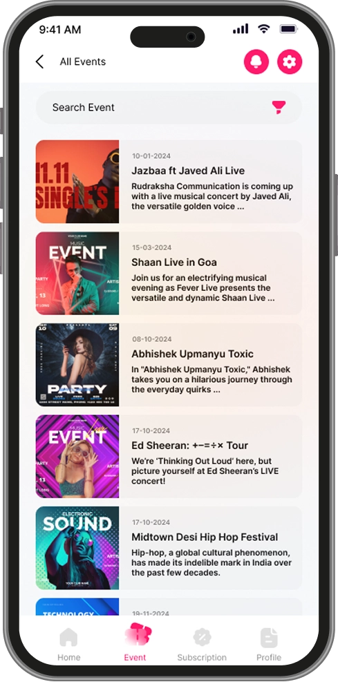 Event-Screen