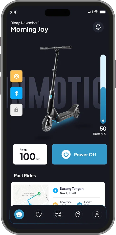 home screen escooter