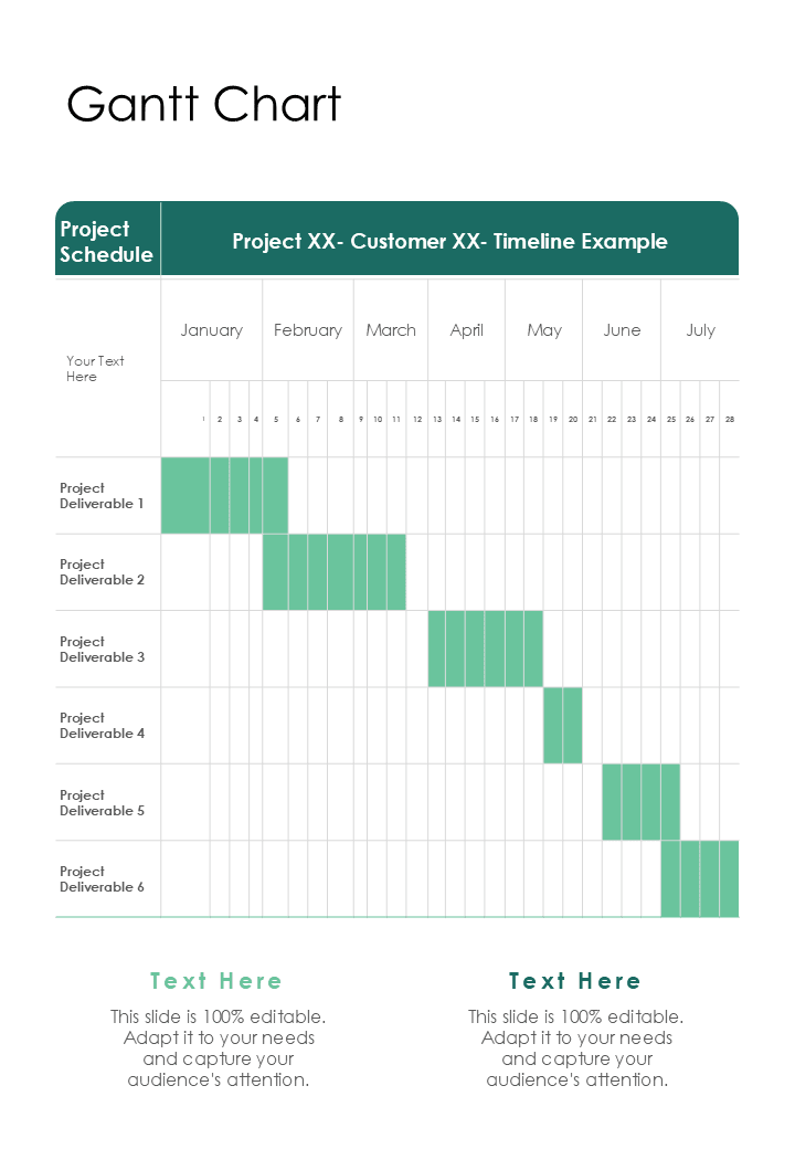 gantt chart photography project proposal